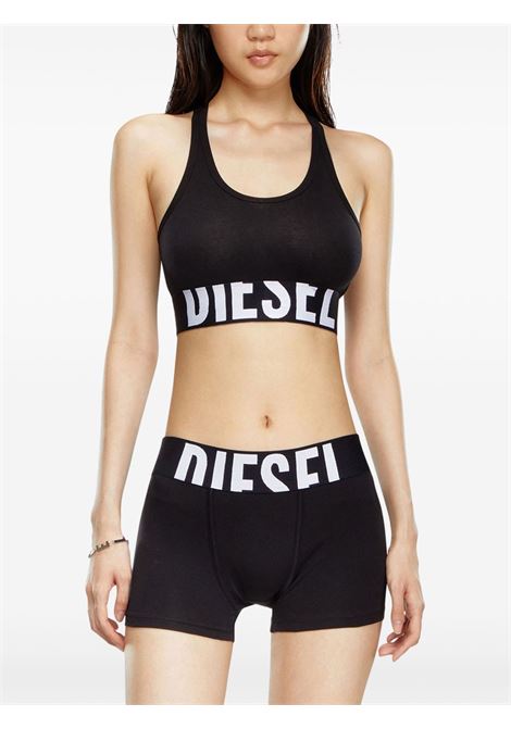 cotton race bralette xl woman black DIESEL | A14591 0HMAU99XX